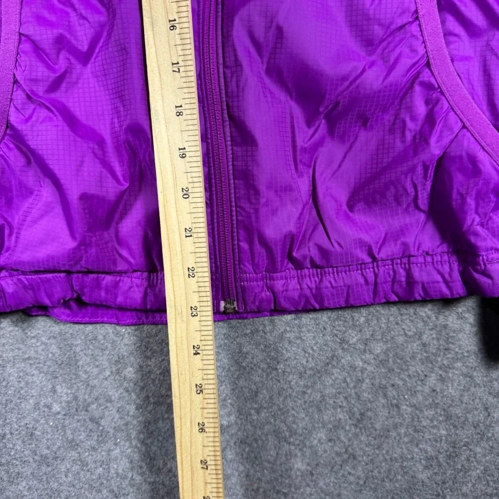 The North Face Womens Purple Ripstop Fleece Lined Hooded Jacket S12 Small Hiking